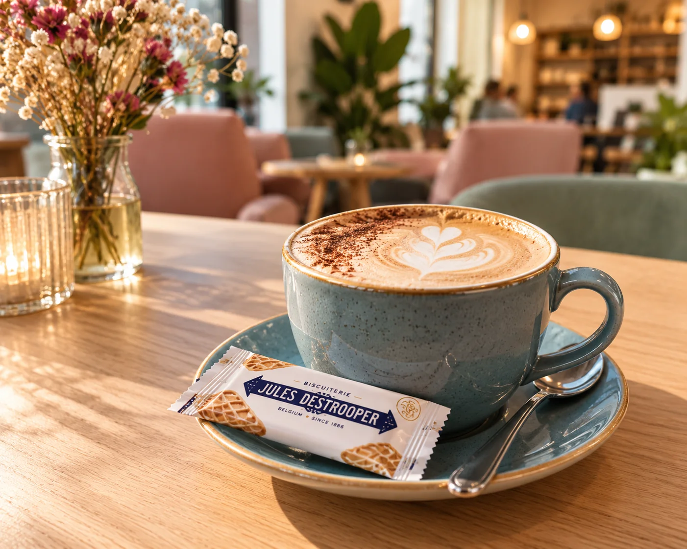 Verse koffie met een koekje van Cozy Beans